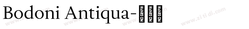 Bodoni Antiqua字体转换